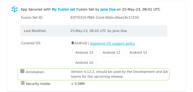 Certificate My AppCert With Annotation V1