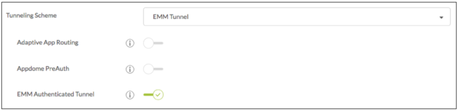 how to add Custom EMM policies in AppConfig