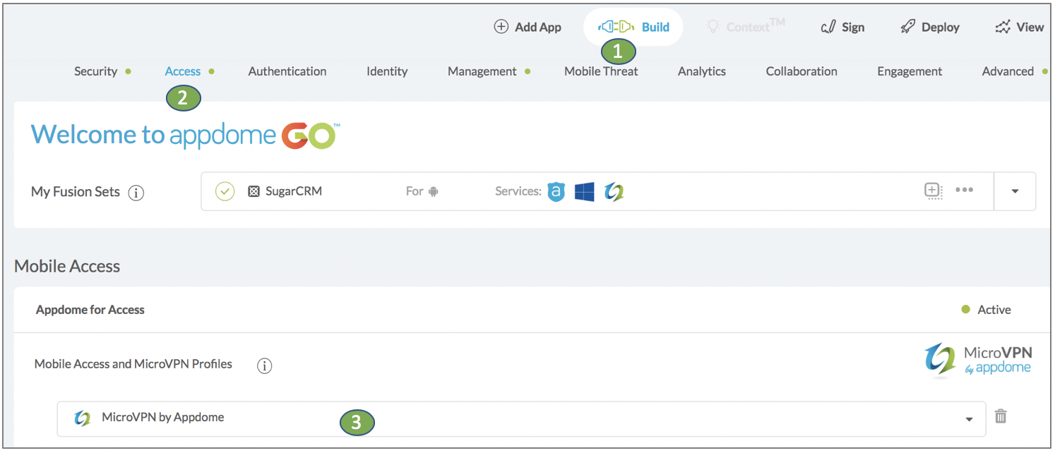 Add Microsoft Intune and MicroVPN to any app using appdome - no coding