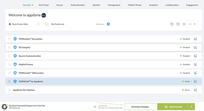 Toggle Annotate Changes