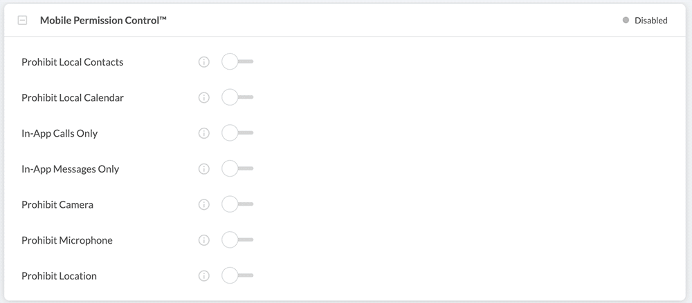 Mobile Permission Control