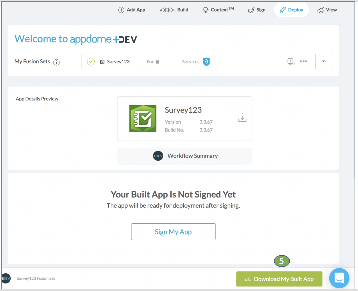 appdome private app signing ios apps