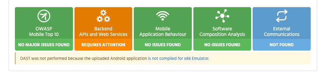 OWASP scan Immuniweb after Appdome