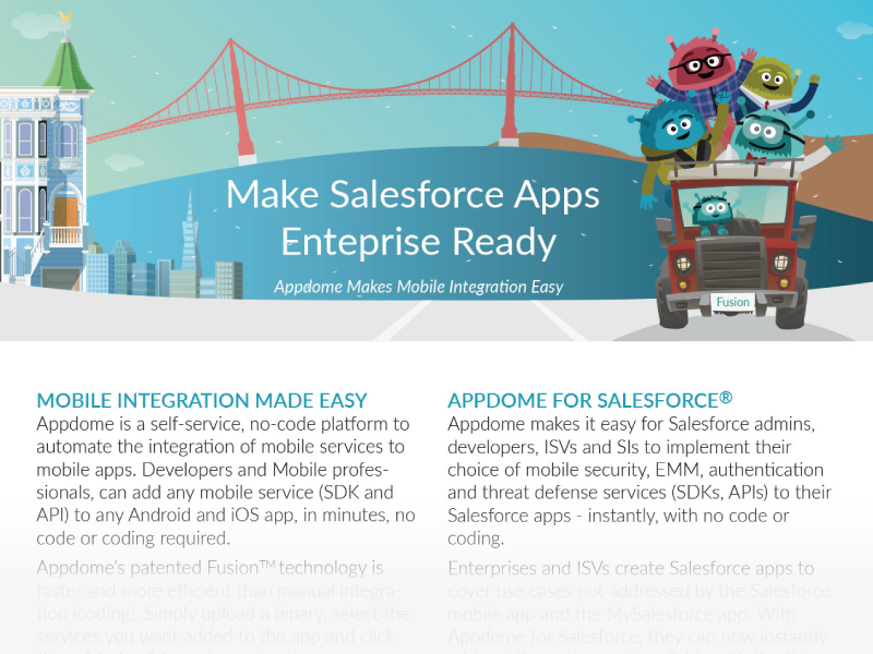 Appdome for Salesforce datasheet preview