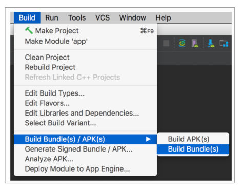 android app bundle android studio