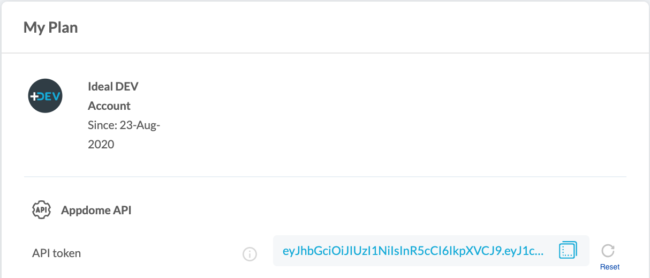 My Plan dialog box
