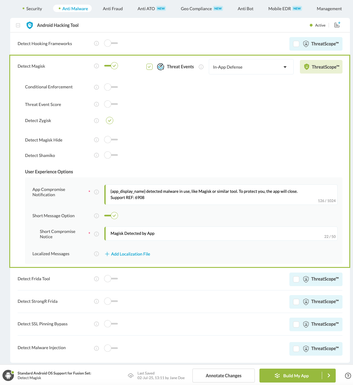 Detect Magisk option
