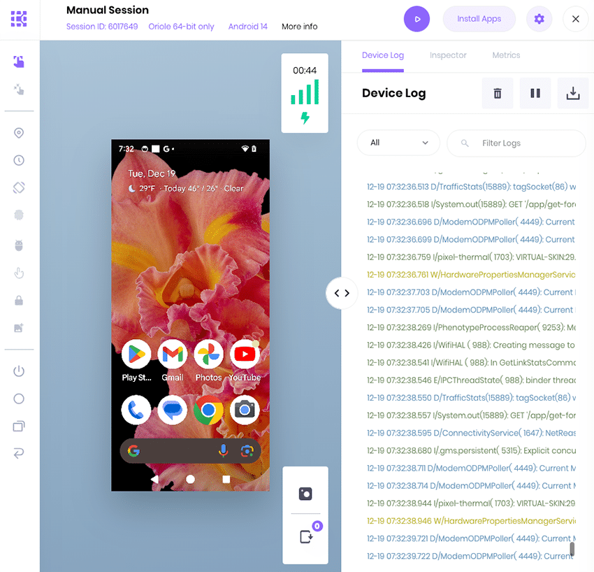 Manual Sessionandroid