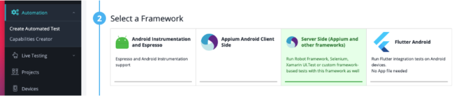 Android Server Side Target OS Frameworks
