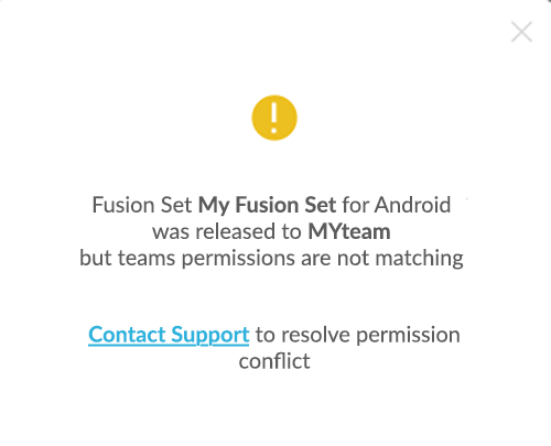 Release To Team Conflict