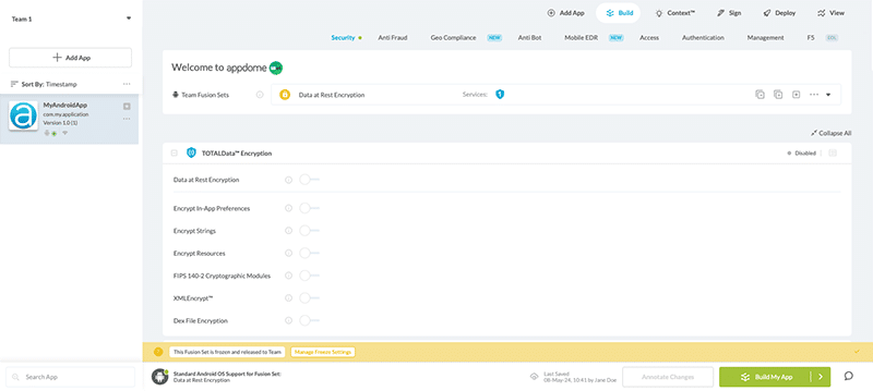 Release Fusion Set Confirmation