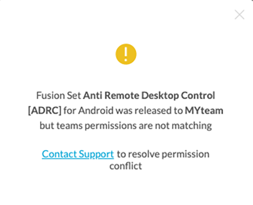 teams permission are not matching 