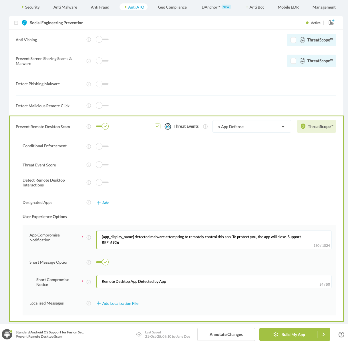 Prevent Remote Desktop Scam option
