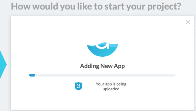 Adding new app progress bar