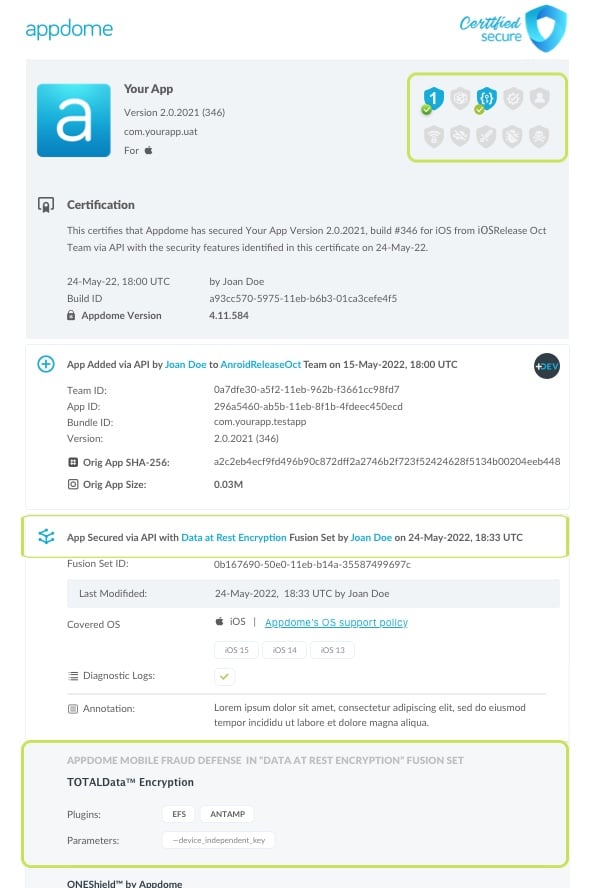 Enable Restore from Backup shown in Certificate secure