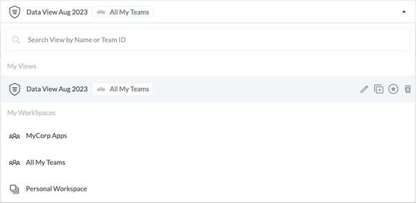 Threatscope Drop Down Menu See Custom Views