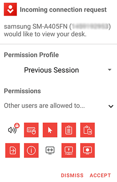 Accept Request Anydesk