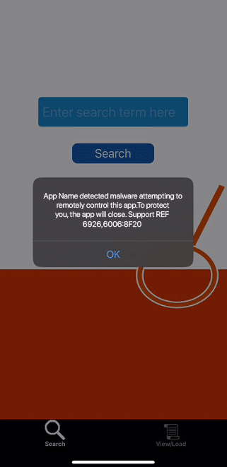 Remote Desktop Control Detected