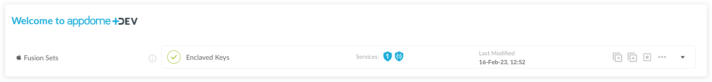 Fusion Set applied Enclaved Keys