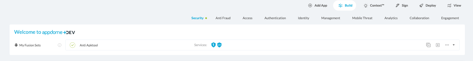 Fusion Set applied Anti-Apktool