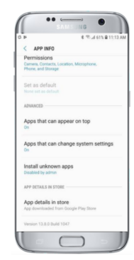 Mdm.intrusive.permissions.mobile Device
