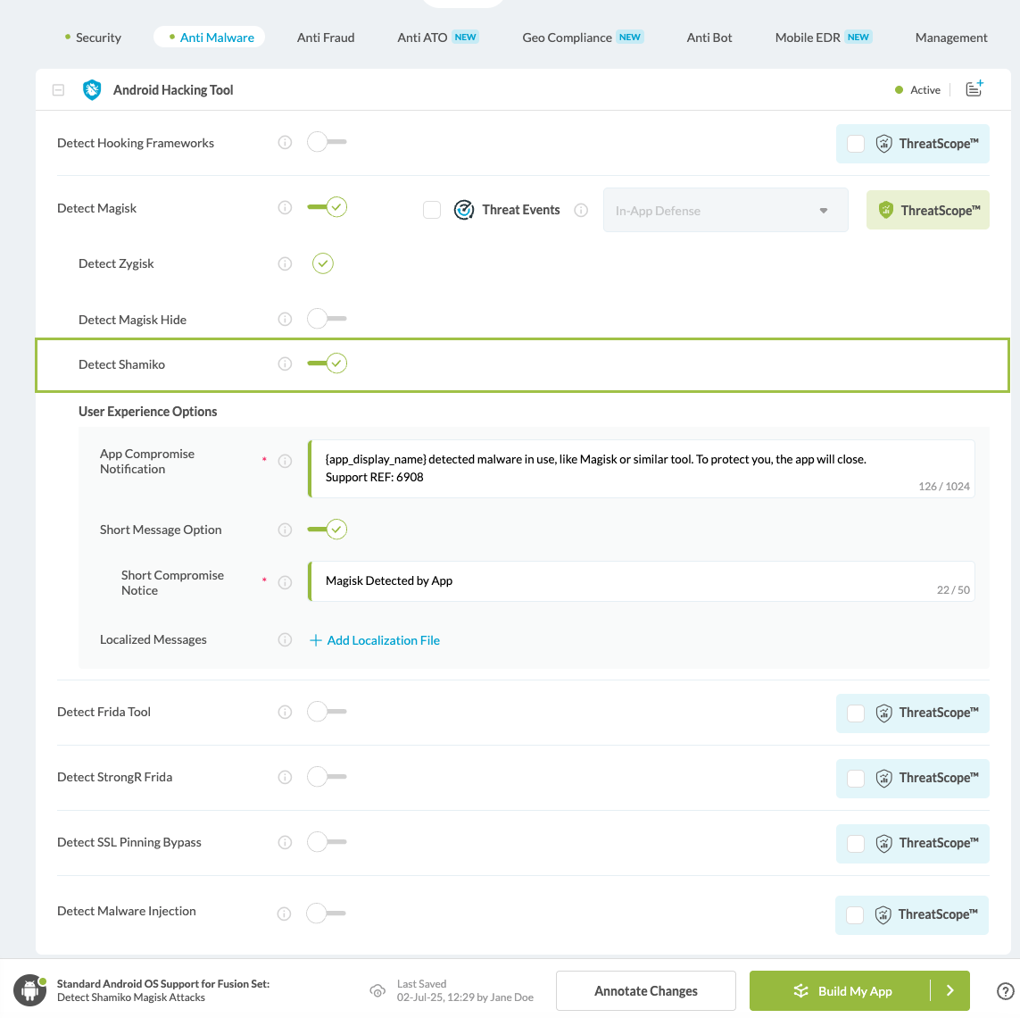 Detect Shamiko option