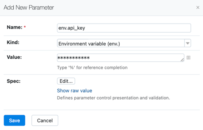 10 .add New Parameter