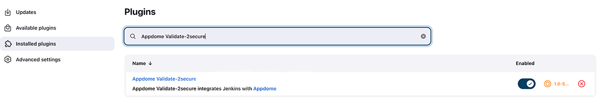 Plugins Appdome Validate 2secure 6
