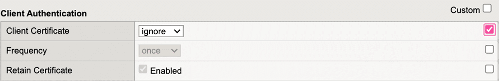 Client Authentication