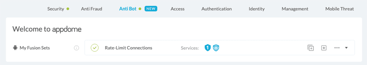 Fusion Set applied Rate-Limit Connections