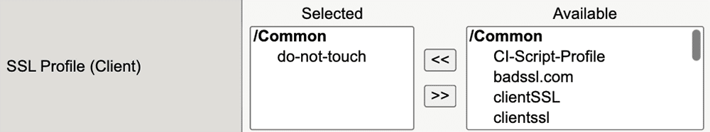 Ssl Profile [client]