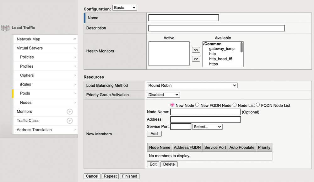 Go To Members > Add > Select Fqdn Node List And Select The Node You Created