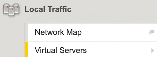 Local Traffic Virtualserver
