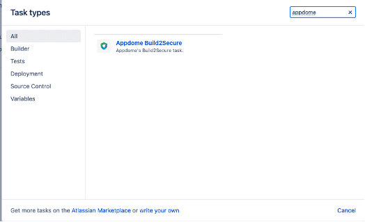 Bamboo Appdomebuild@secure