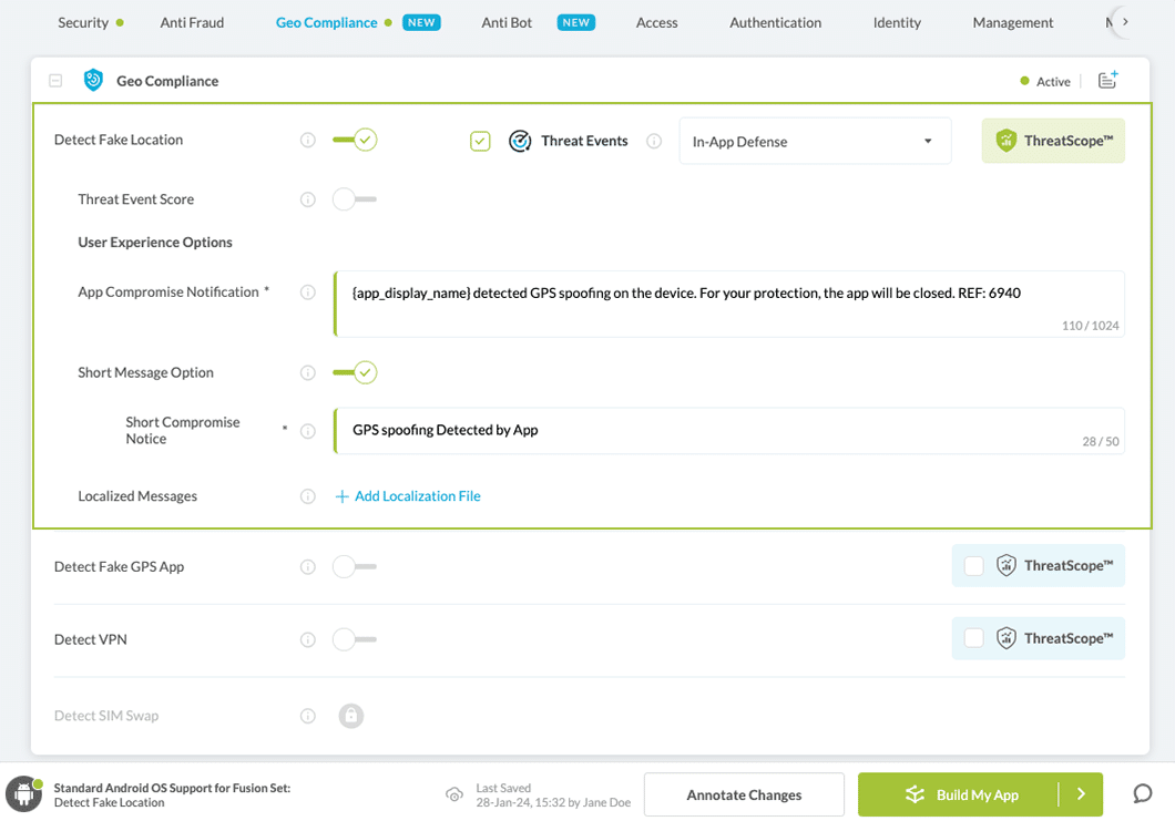Detect Fake Location Toggle