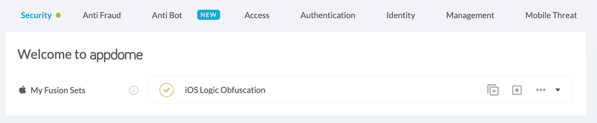 Fusion Set applied iOS Logic Obfuscation