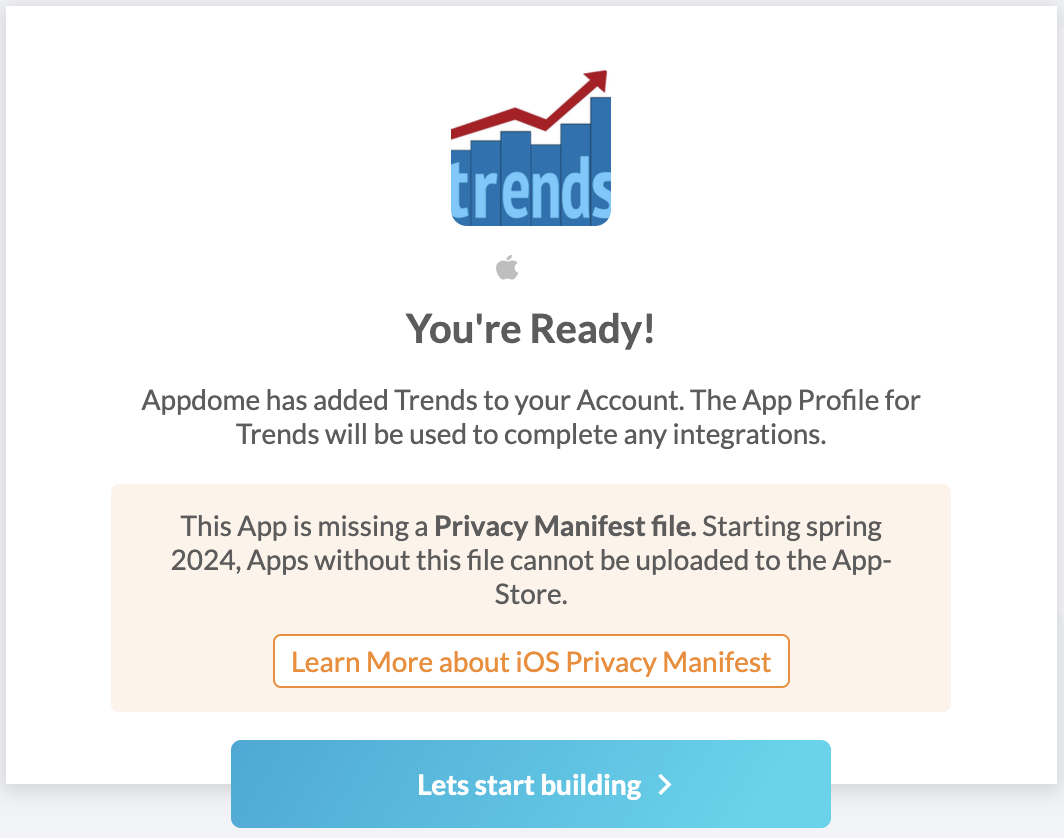 iOS app without Privacy Manifest