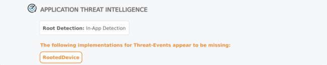 Android Missing Threat Events Implementation