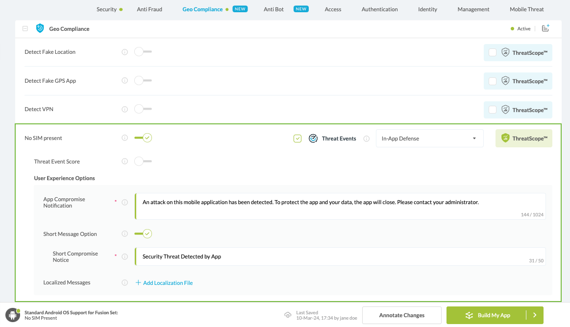 No Sim Present option