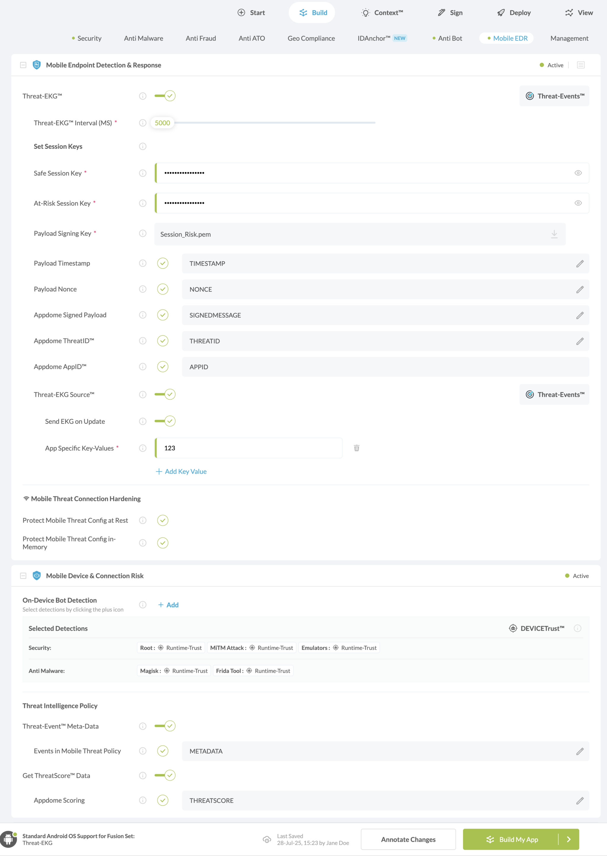 Android Mobile Endpoint Detection Response Threat Ekg Toggle