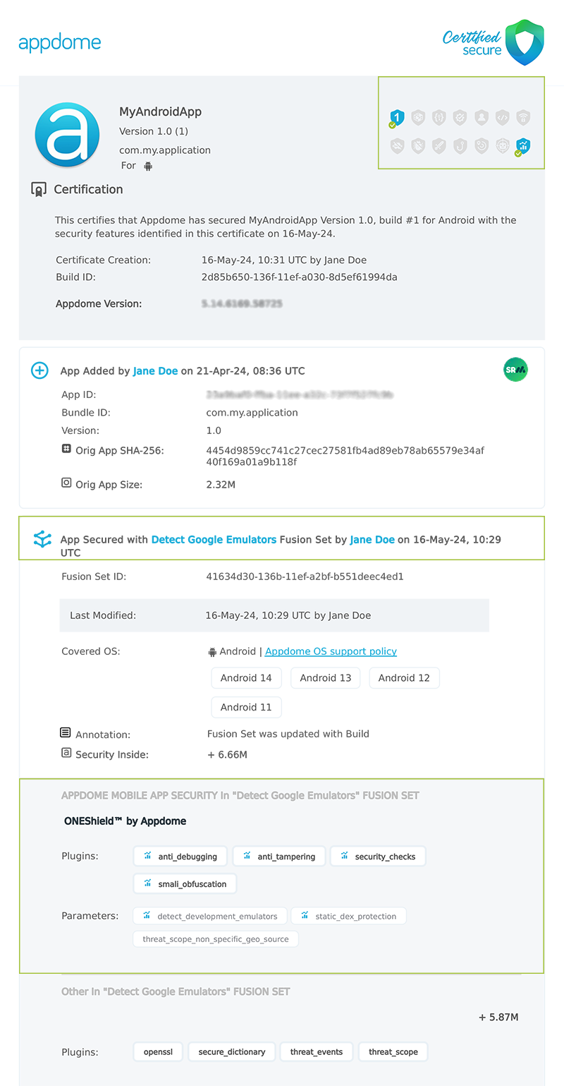 Detect Google Play Store Emulators shown in Certificate secure