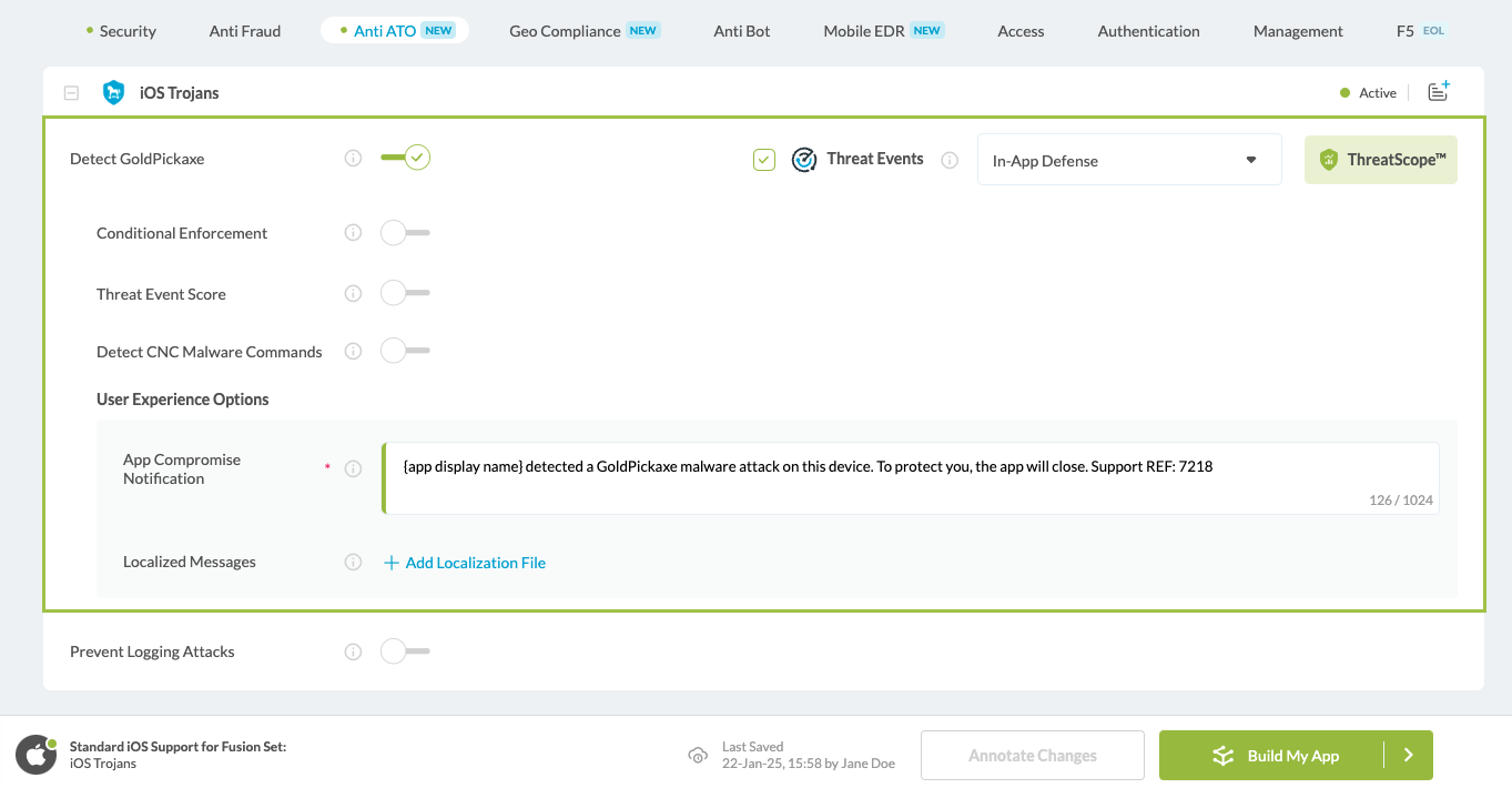 Detect GoldPickaxe option