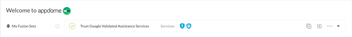 Fusion Set applied Set Trusted Accessibility Services