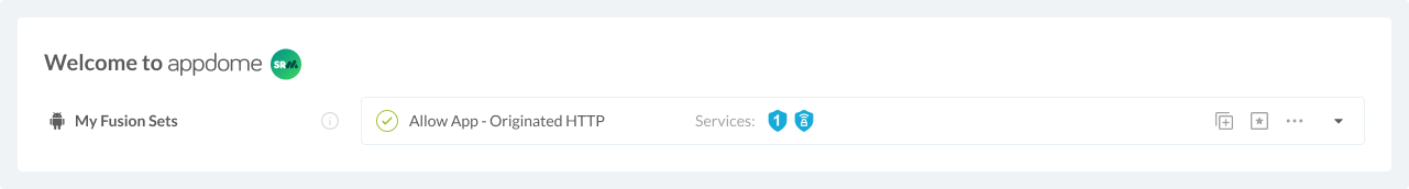 Fusion Set applied Allow App-Originated HTTP