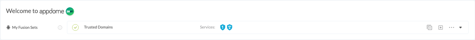 Saved Fusion Set For The Trusted Dmains Feature