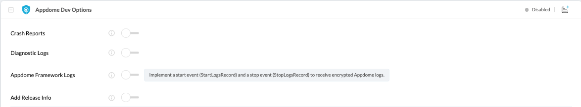 Implement Appdome Framework Logs threat events