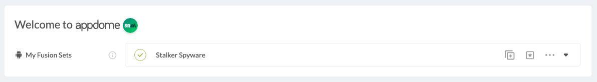 Fusion Set applied Stalker Spyware