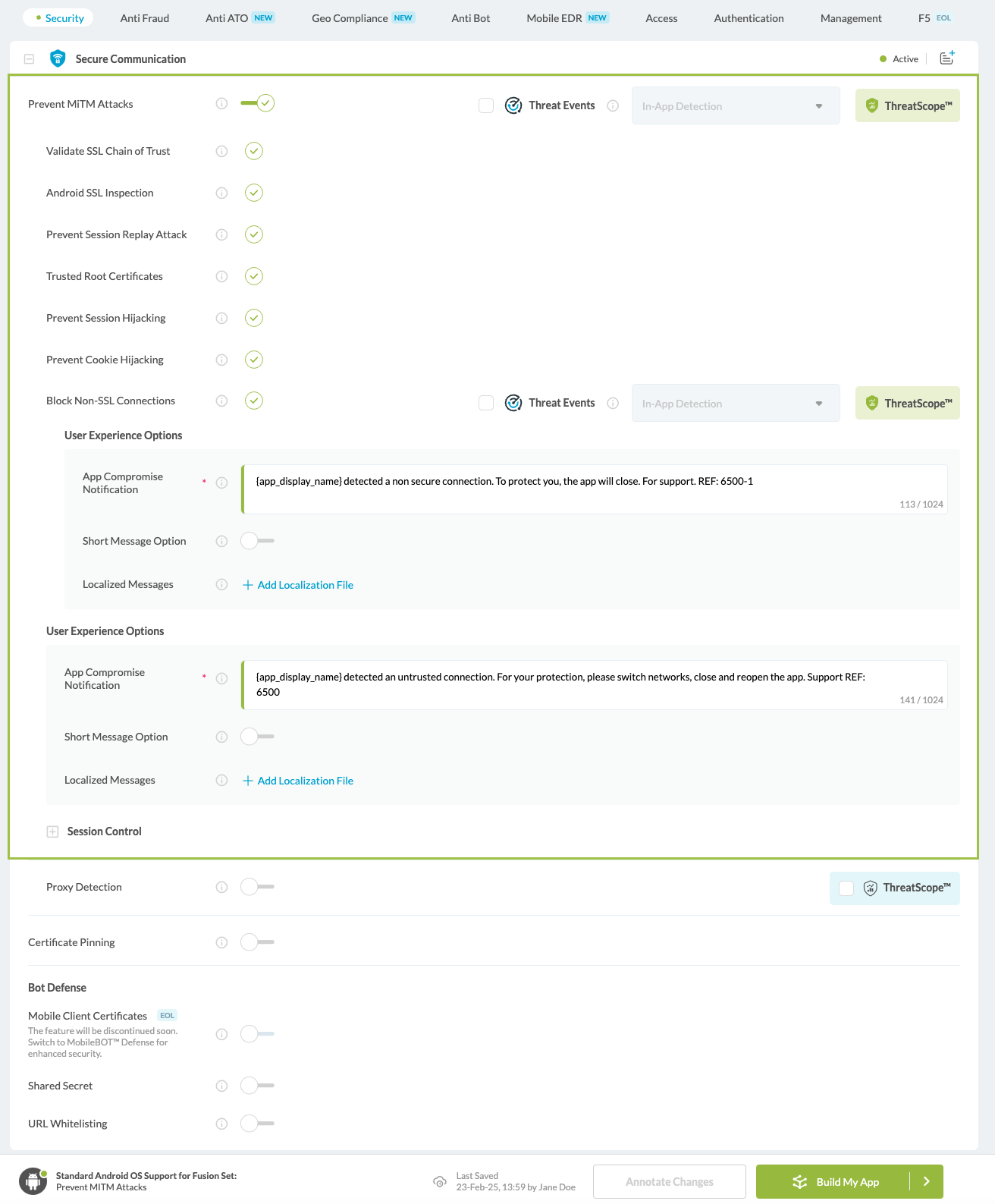 Validate SSL Chain of Trust option