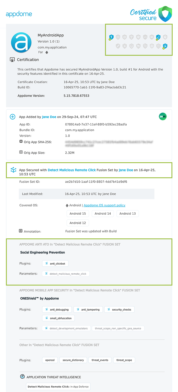 Detect Malicious Remote Click shown in Certificate secure