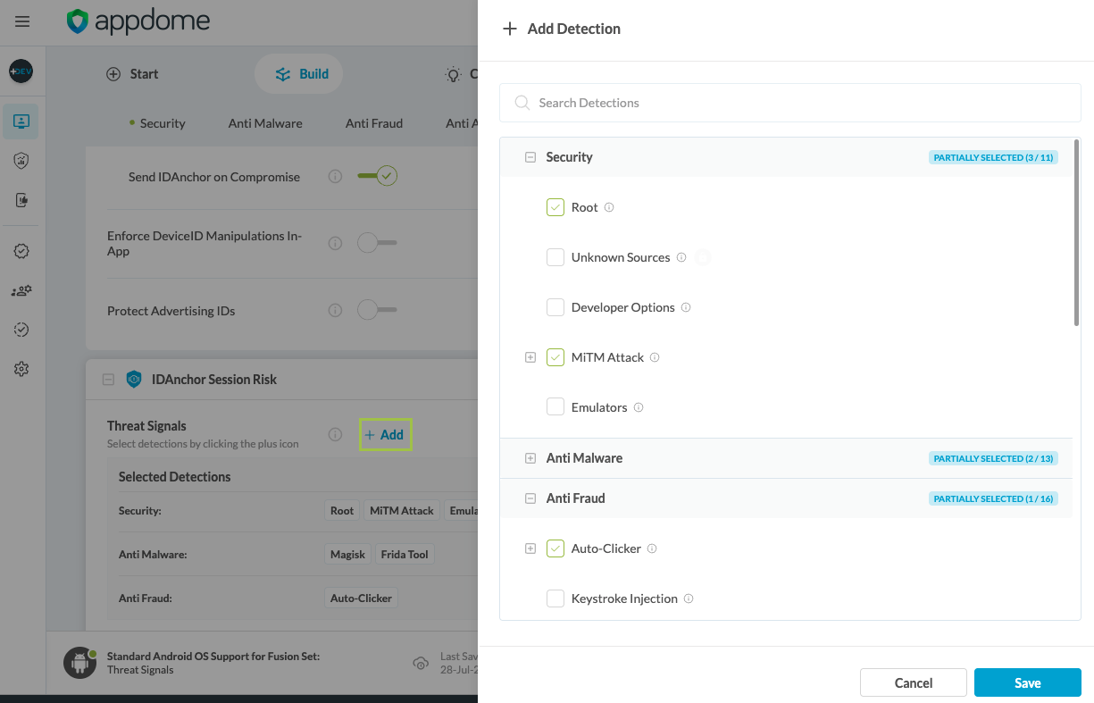 Extra configuration image for  IDAnchor Threat Signals